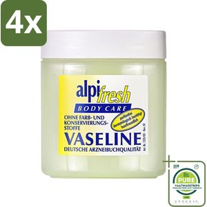 Alpi-Fresh - Body Care - Vaseline - Bescherming & Hydratatie - 125 ml - Voordeelverpakking - 4 stuks - Vaseline - Huidverzorging