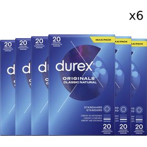 Durex - Condooms - Classic Natural - 20st x6