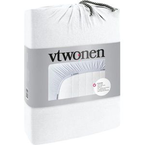 vtwonen Cover Hoeslaken - Wit - 180/200 x 200/220 cm