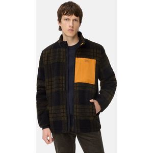 camel active - Sweatjasje - Donkerbruin - Met Verstelbaar Trekkoord en Contrastdetails