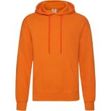 Fruit of the Loom capuchon sweater oranje voor volwassenen - Classic Hooded Sweat - Hoodie - Heren kleding S (EU 48)