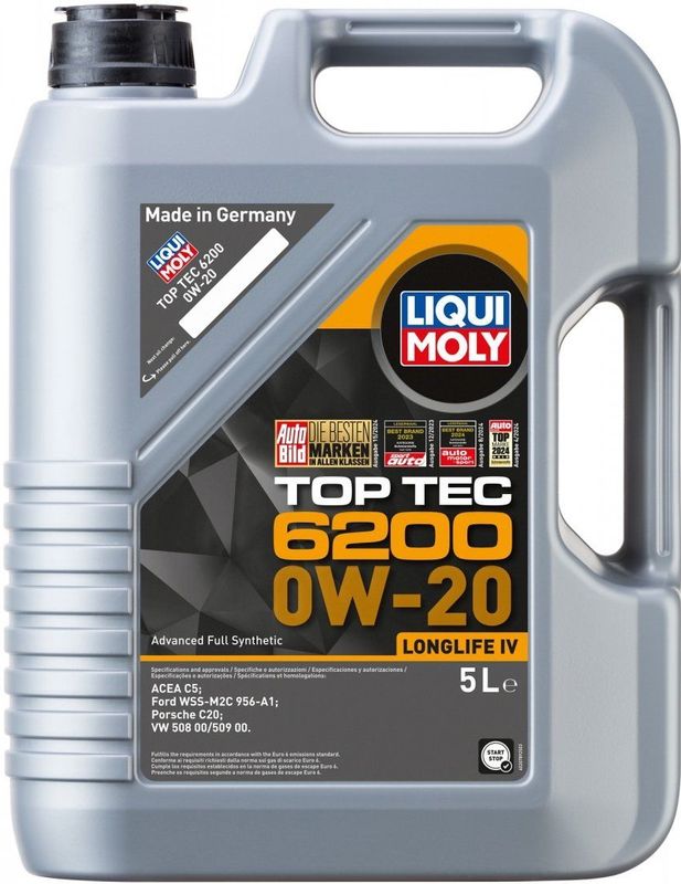 Liqui Moly 0W20 Top Tec 6200 Motorolie ( 5L ) 20789 LongLife IV C5 WSSM2C956A1 C20 508 00/509 00