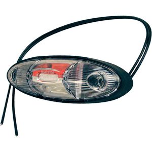 Contourlamp WAS W105 rood / wit, links / rechts, 220mm, 2x0,75mm2 - Contourverlichting - Aanhanger verlichting - WAS