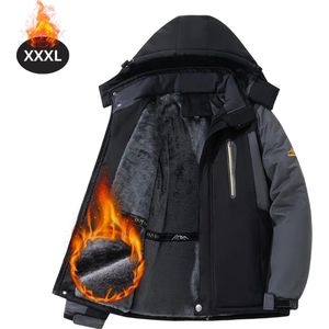 Livano Skipak - SkiBroek - Skijas - Ski Suit - Wintersport - Heren - Winter - Warm Fleece - Zwart - Maat XXS