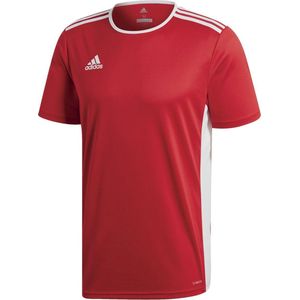 adidas Entrada 18 Trikot Heren Sportshirt - Power Red/Wit - Maat L