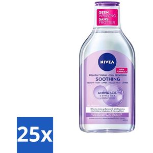 NIVEA - Micellair Water - Essentials Verzachtend - Gevoelige huid - Met Aminozuren & Dexpanthenol - Make-up Verwijderaar - 400 ml - Bulkverpakking - 25 stuks