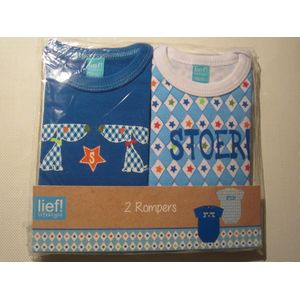 LIEF! Lifestyle 2 pack rompers maat 86-92
