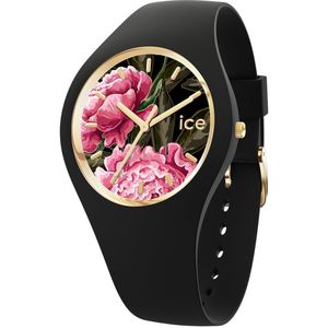 Ice Watch ICE flower - Black dahlia 021737 Horloge - Siliconen - Zwart - Ø 34 mm