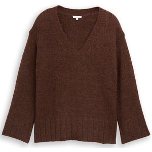 Tom Tailor Plus Size - Losvallende gebreide trui met wol