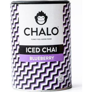 CHALO Blueberry Iced Chai - Vegan Blauwe bes Iced Tea- Zwarte Assam thee - 300GR