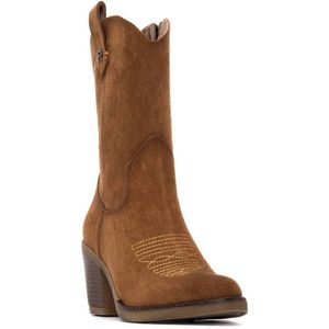 Refresh - 17296702-CAMEL - Kuitlaarzen - Bruin - Ritssluiting - Casual