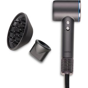 Haardroger met Ionische Technologie, 1600 Watt, Magnetische Diffuser & Stylingopzetstukken - Krachtige en Duurzame BLDC Motor