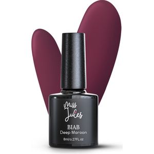 Miss Jules® BIAB – Builder in a Bottle – BIAB Nagel Builder Gel - Glitter - Diep Rood - HEMA & TPO Free