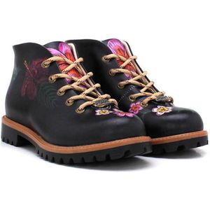 Goby Hibiscus Hike – Dames Veterboot – Vegan – Handgemaakt – Maat 36
