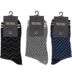 Teckel-3-Pack-damessokken-fashion-72%katoen- zonder naad-maat 36/42