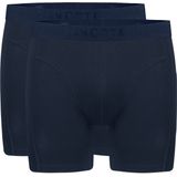 Basics long shorts navy 2 pack voor Heren | Maat XL