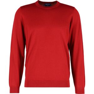 MARVELIS - Modern Fit - Gebreide Trui - Donkerrood - 100% Wol