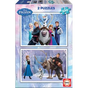 Frozen Puzzel - 2 x 100 Stukjes - Educa