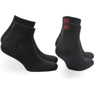 Norfolk - Wandelsokken - 2 paar - Anti Blaren - 60% Merino Wol Sokken - Platte Teennaad Outdoorsokken - Wollen Sokken - Zwart - Maat 43-46 - Sheldon QTR