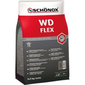 Schonox Wd Flex Waterafstotende Flexibele Cementvoeg Zilvergrijs 5kg