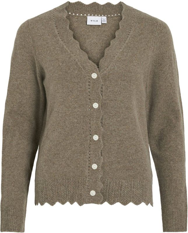 VILA VINIKOLINA V-NECK KNIT CARDIGAN Dames Vest - Maat M