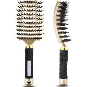 Scoby - Haarborstel - Haar borstel - Anti Klit Borstel - Brush - Hairbrush - Haarstyling - Goud