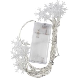 Nuvance - LED Sneeuwvlokken - 1.5 m - 10 sterren - Kerstverlichting - Binnen & Buiten - Kerstdecoratie - Kerstversiering - Lichtslinger
