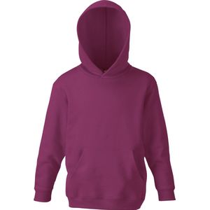 Fruit Of The Loom Kids Unisex Classic 80/20 Hoodie (Bordeaux)