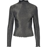 Pieces - Pcsandra Ls Mockneck Top Jrs - Dames - Blouses