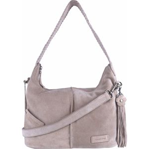 BAG2BAG Tropea suede schoudertas ginger sand