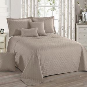 Lavandoux - Bedsprei - Quilt - Omkeerbaar - Taupe - 140x200cm