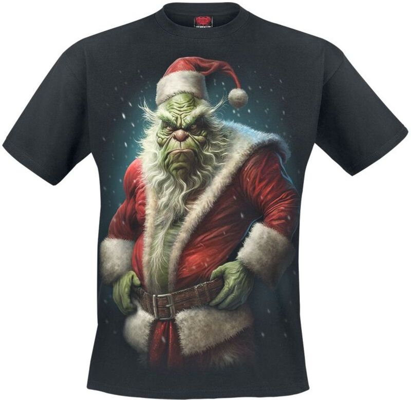 Spiral Bah Humbug Heren T-shirt - zwart - S