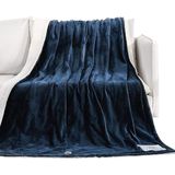 Elektrische deken, verwarmde deken, elektrische deken met automatische uitschakeling, 4 verwarmingsstanden, 9 uur, timer voor automatische uitschakeling, 180 x 130 cm, machinewasbaar (blauw)