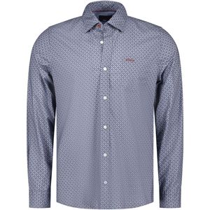 NZA - Blauw - Katoenen Stretch Overhemd