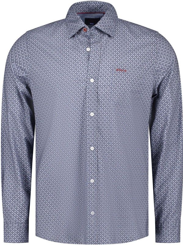 NZA - Blauw - Katoenen Stretch Overhemd