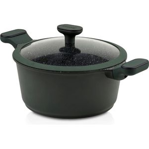 Kookpan Graniet met Glazen Deksel IMPERIAL 28 cm, 6,5 l - Kookpot - Soeppan