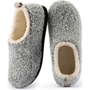 Dames Nomade Slippers van Sherpa Fleece - Comfortabele en Washbare Pantoffels voor Binnen en Buiten