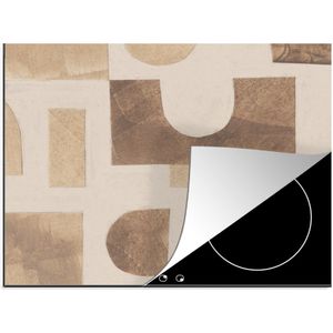 KitchenYeah® Inductie beschermer 58.3x51.3 cm - Abstract - Puzzel - Vormen - Kleuren - Kookplaataccessoires - Afdekplaat voor kookplaat - Inductiebeschermer - Inductiemat - Inductieplaat mat