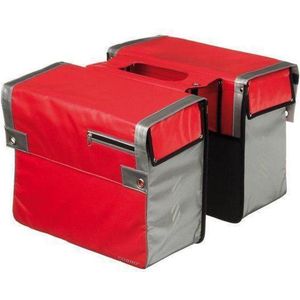 Cordo Express - Dubbele Fietstas - 30 l - Rood;Grijs