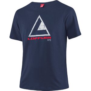 Loeffler shirt korte mouwen M Printshirt L50 Transtex® single CF - Blauw