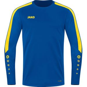 JAKO Power Sweater Kind Royal-Geel Maat 152