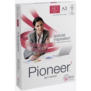 Kopieerpapier Pioneer A3 80gr Wit 500vel