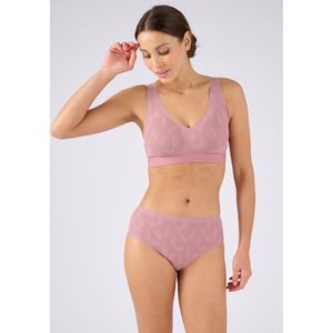 Damart - Brassièrebeha met verfijnd kanten effect, zonder beugel - Dames - Violet - S