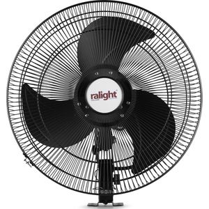 Ralight - Wandventilator 45cm - Professionele kwaliteit - Zwart - 3 standen - Zwenkbaar - Erg sterk en krachtig