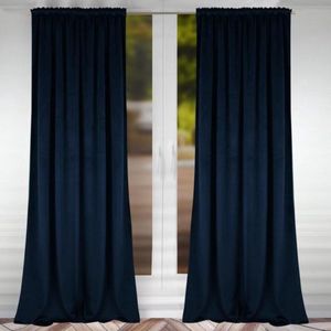 Luxe Gordijnen - Velours Gordijn met Sierband voor Woon- en Slaapkamer