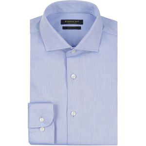 Steppin' Out Overhemd Dobby Lichtblauw - Maat M - Heren - Casual Shirt