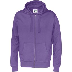 Cottover HOODIE FULL ZIP MAN - GOTS GECERTIFICEERD 141010 - Paars - M