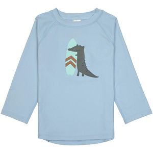 Lässig SPF UV-Shirt longsleeve - Rashguard crocodile sky blue, 3-6 maanden - maat 62/68