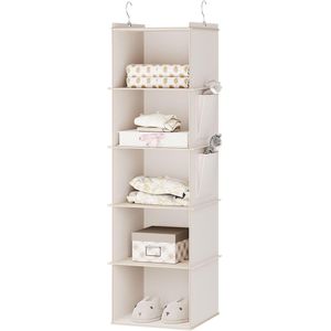 Kast Organisatoren en Opslag Opvouwbare Opknoping Planken met Zijzakken 30D x 30B x 100H cm
