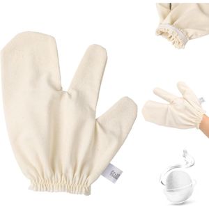 Rough Silk Massage - Garshana Gloves - Elastic Wrist Band voor Huid Borstel Massage